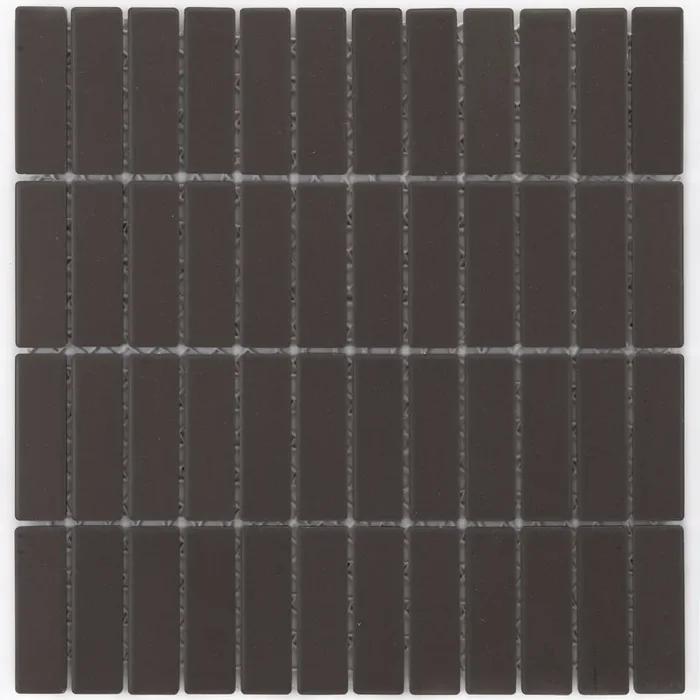 Feinsteinzeug Dark Grey matt Mosaik – – 28,6×29,6
