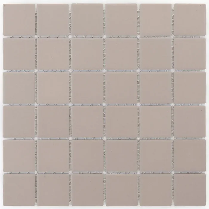Feinsteinzeug Light Grey matt Mosaik – – 29,1×29,1