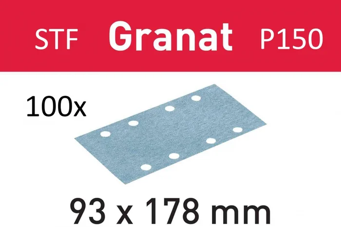 Festool Schleifstreifen STF 93X178 P150 GR/100 Granat 498937