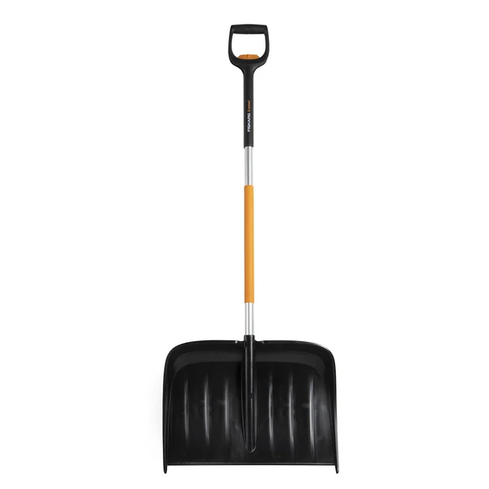 Fiskars Teleskop Schneeräumer Schneeschieber mit ergonomischem Griff