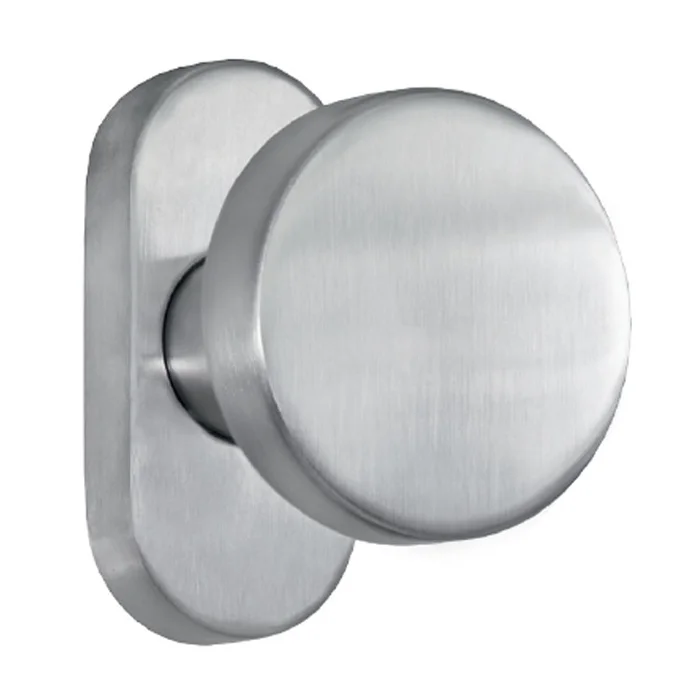 Flachknopf 005/243/336 auf Rosette für Metalltür