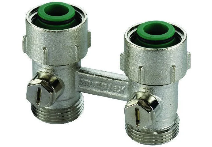 Flamco Zweirohr-Hahnblock 3/4″ Durchgang