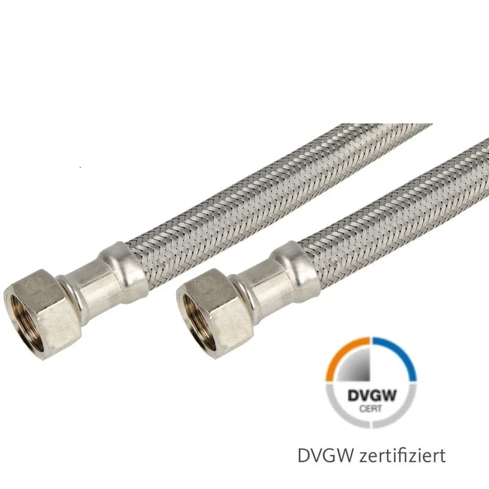 Flexschlauch Panzerschlauch Verbindungsschlauch IG x IG für Trinkwasser DVGW