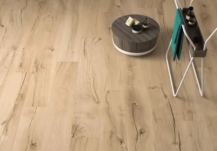 Fliese Holzoptik Eiche hellbraun 20×120 cm „Bricola Haya“ rektifiziert