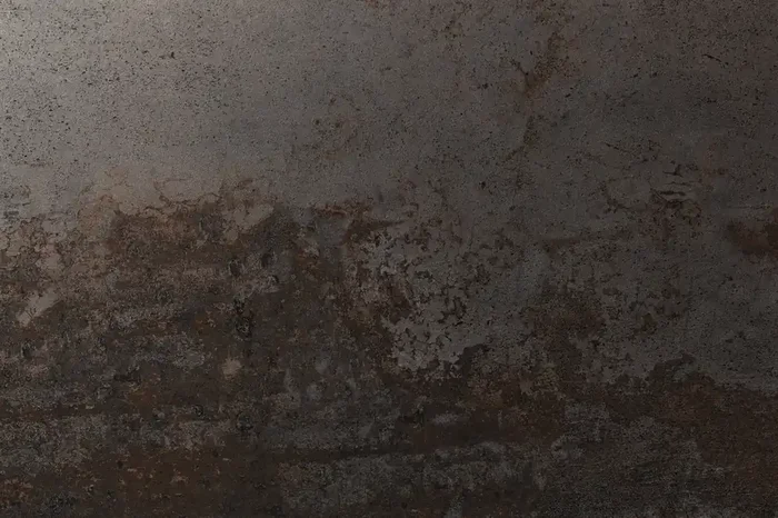 Fliese Metalloptik rotbraun-grau 60×120 cm „Costruire Metallo Ruggine“ rostiges Metall rektifiziert