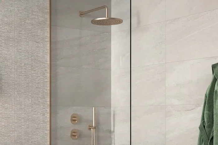 Fliese Natursteinoptik creme helles beige 30×60 cm „Ultrablock White“ natürliche Steinoptik rektifiziert