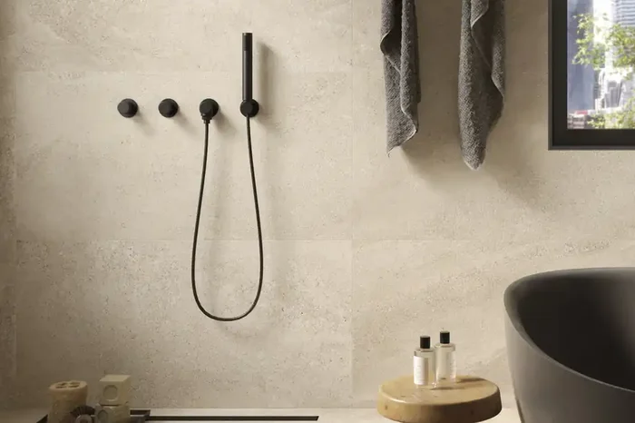 Fliese Steinoptik Alpenstein beige 30×60 cm „Bergstone Ivory“ Natursteinoptik rektifiziert