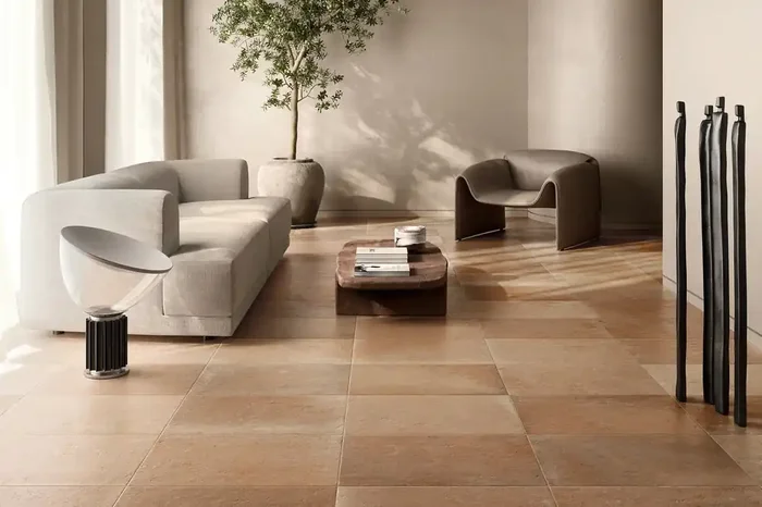 Fliese Terracotta-Optik 20×20 cm orange „Italica Terra Dolce“ mediterrane Cotto-Steinoptik