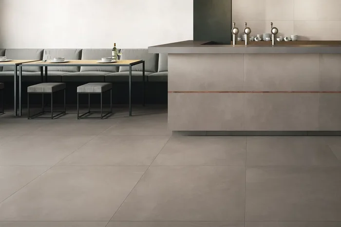 Fliese warme Betonoptik grau-braun 90×90 cm „Azuma Grey“ Imola matt rektifiziert