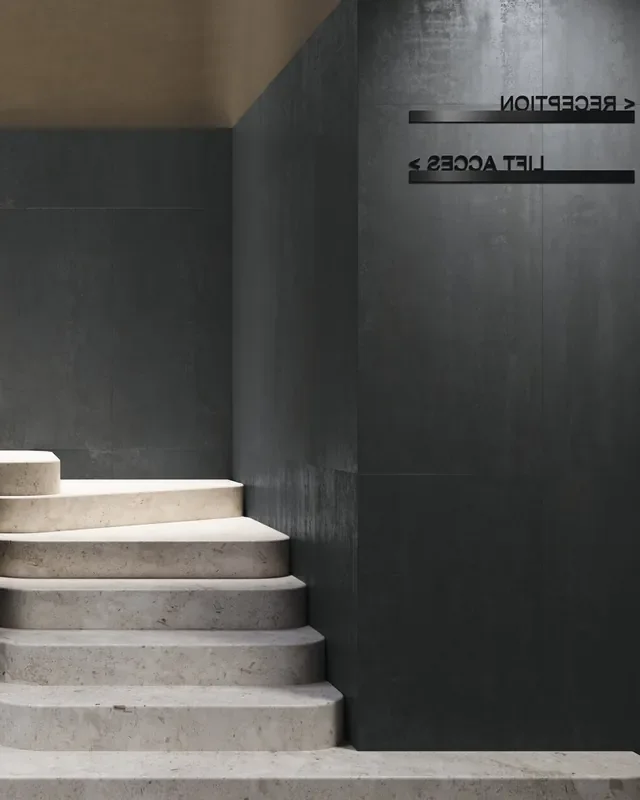 Fliesen in Metalloptik Schwarz Matt Odysee Nero 60x120cm