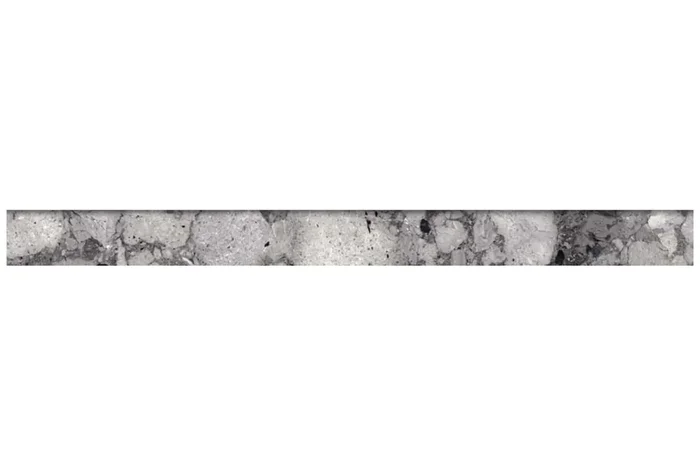 Fliesensockel Terrazzo-Steinoptik 7,3×90 cm „Veni Grey“ grau matt