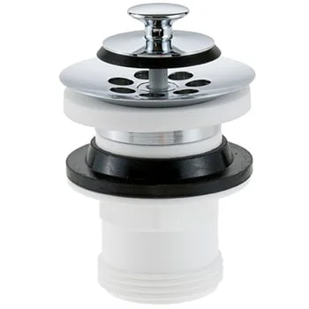 FM Mattsson Siebkükenventil Chrom mit weißem Kunststoffunterteil G1 1/4