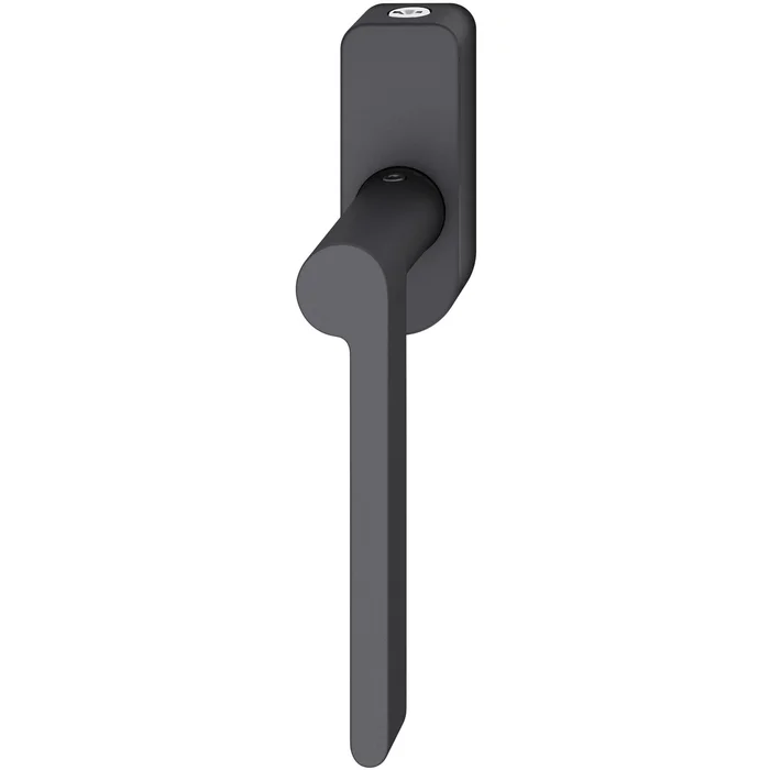 FSB Fenstergriff abschließbar ovale Rosette rechts Aluminium schwarz