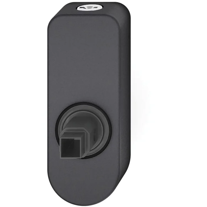 FSB Fenstergriff Adapter-Rosette oval abschließbar Aluminium schwarz matt