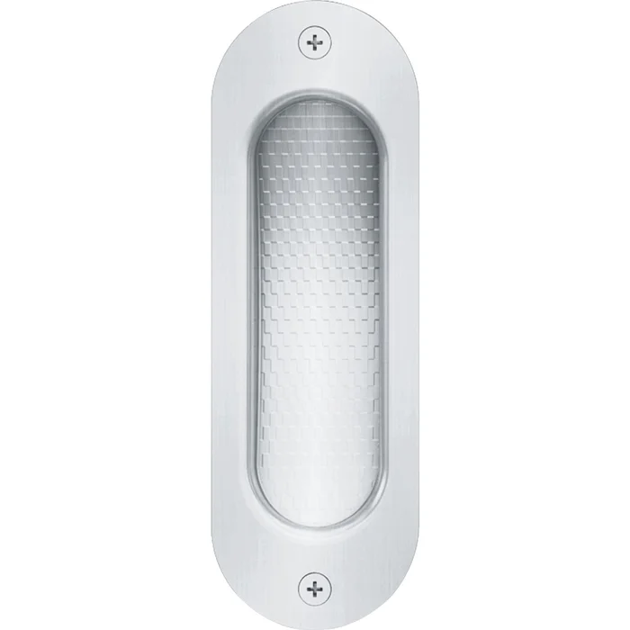 FSB Schiebetürmuschel FSB 4212 oval,40×120 mm,ungelocht,Edelstahl feinmatt