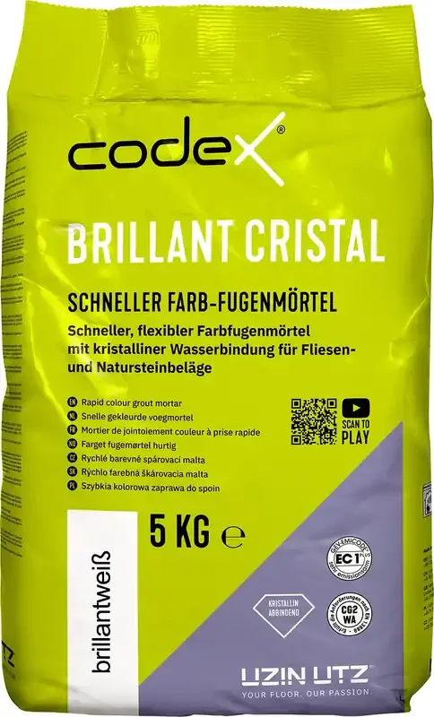 Fugenmörtel Brillant Cristal 5kg brillantweiss