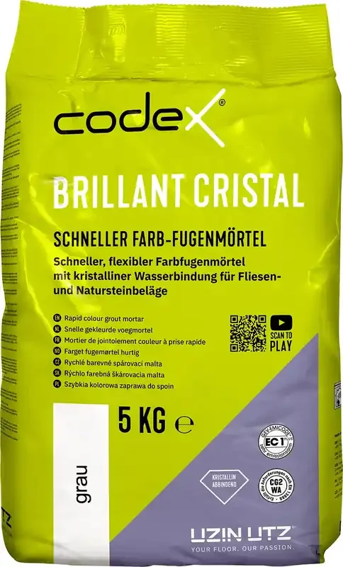 Fugenmörtel Brillant Cristal Grau 5kg