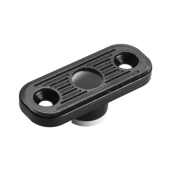 Fuhr Stangenführung für Holztüren C= 20x50mm schwarz beschichtet