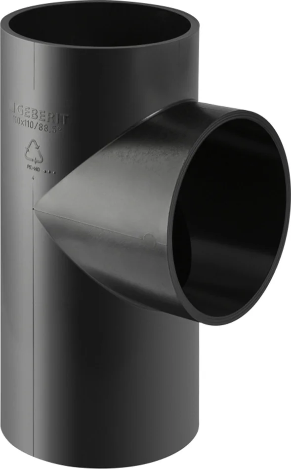 Geberit PE-Verteiler 88,5°: d=90mm, d1=90mm