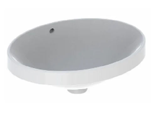 GEBERIT VariForm Einbauwaschtisch oval, 500 x 400 mm