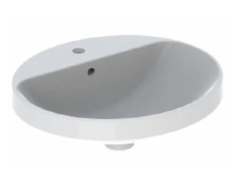 GEBERIT VariForm Einbauwaschtisch oval, 550 x 450 mm