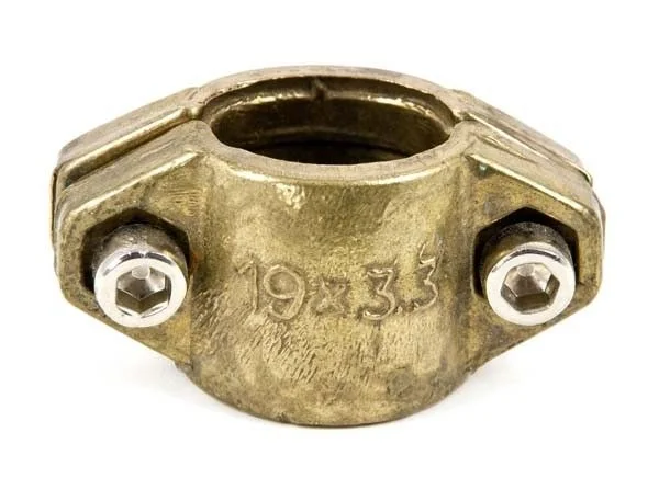 GEKA® Klemmschale 2 teilig Messing Spannbereich von 25-27 mm, Art. Nr. 8333