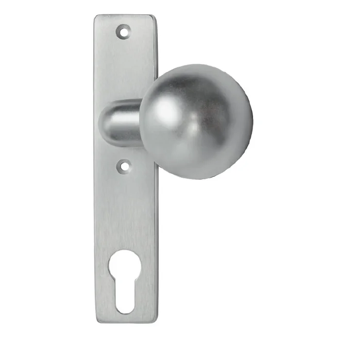 geköpfter Kugelknopf auf Kurzschild für Einschweißkasten