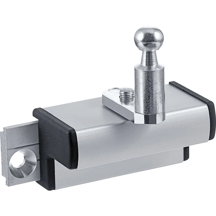 GEZE OL90N/OL95 Flügelbock Standard für Holzfenster Euronut, Alu silber eloxiert