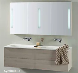 Glasdoppelwaschtisch Artelinea 160x53cm