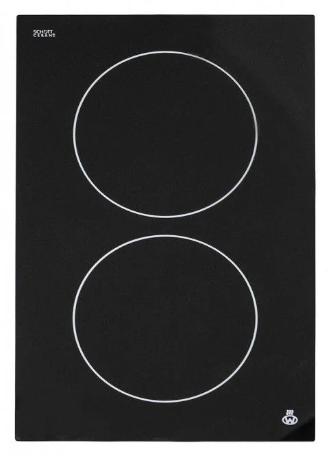 Glaskochfeld für Wamlser W1 40 + W1 50 333 mm breit, 522 mm tief, 4 mm dick