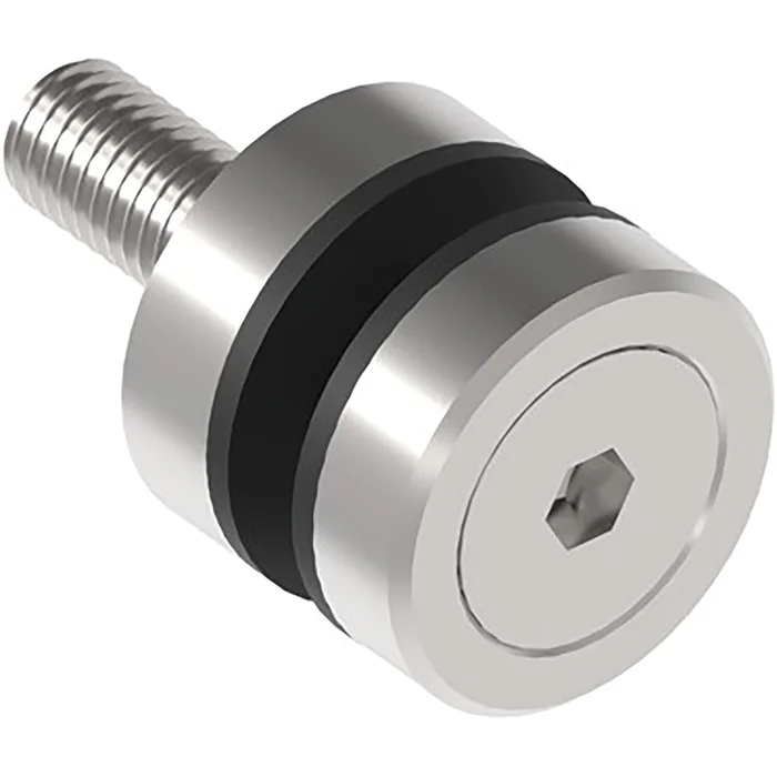 Glaspunkthalter für 8 – 18 mm Glas, sichtbar geschraubt, ø 30 mm, Edelstahl V2A