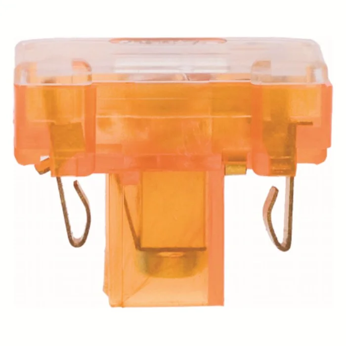 Glimmaggregat mit N-Klemme für Schalter/Tastereinsätze 230 V orange