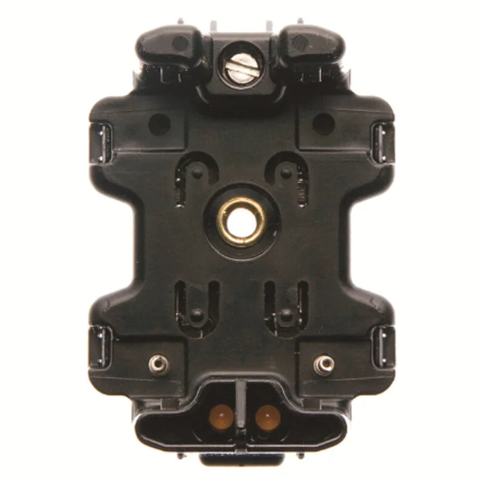 Glimmaggregat mit N-Klemme für Serienschalter 230 V schwarz