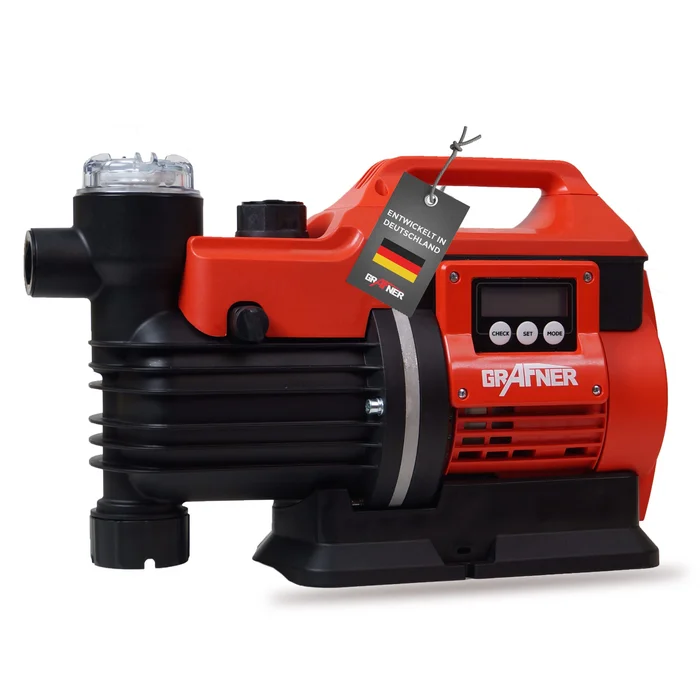 Grafner Digitaler Hauswasserautomat Hauswasserwerk 1100 Watt 4300 l/h LCD-Display