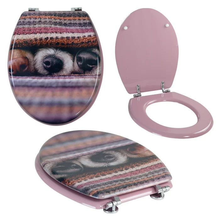 Grafner® WC Sitz aus MDF Dog mit Absenktautomatik