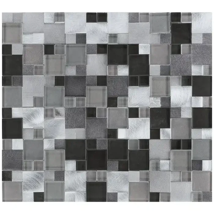 Grey Brushed 3D Mosaik – – 27×30