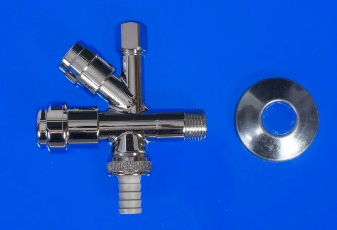 GROHE Kombi Eckventil DN15 1/2″ 41073000, mit Schlauchverschraubung