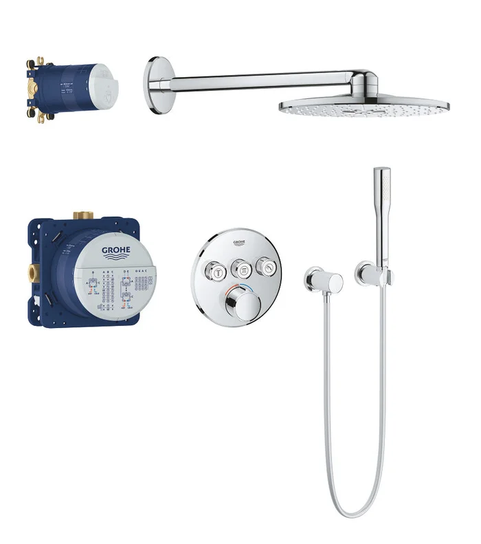 Grohe SmartControl Duschsystem mit Mischer & Rainshower 310 SmartActive Kopfbrause