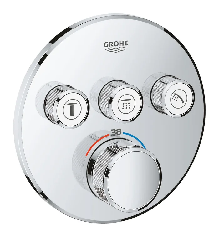 Grohtherm SmartControl UP-Thermostat Rund Chrom