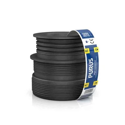 Gumminippel für Kunststoffrohre schwarz 96/83-75/50 Purus