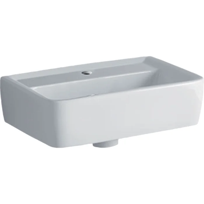 Handwaschbecken 45cm, m. Hahnloch o. Überlauf