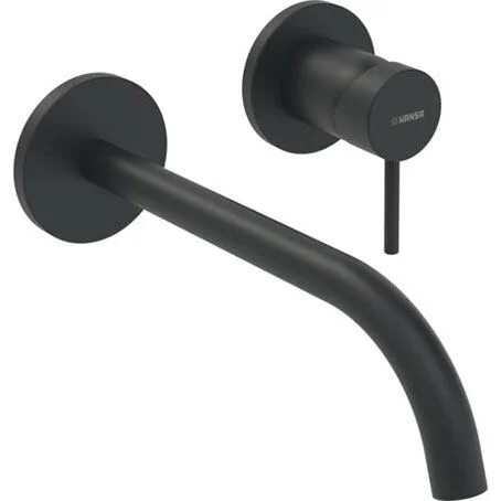 Hansa Public Wand-Einhebelmischer 225 Schwarz Matt