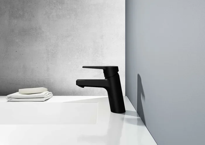 Hansa Twist XL Einhebelwaschtischmischer Schwarz Matt