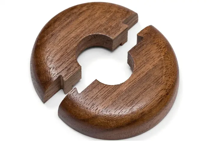 HARO Heizkörperrosetten dunkle Holzarten Innendurchmesser 22 mm (1/2 Zoll)