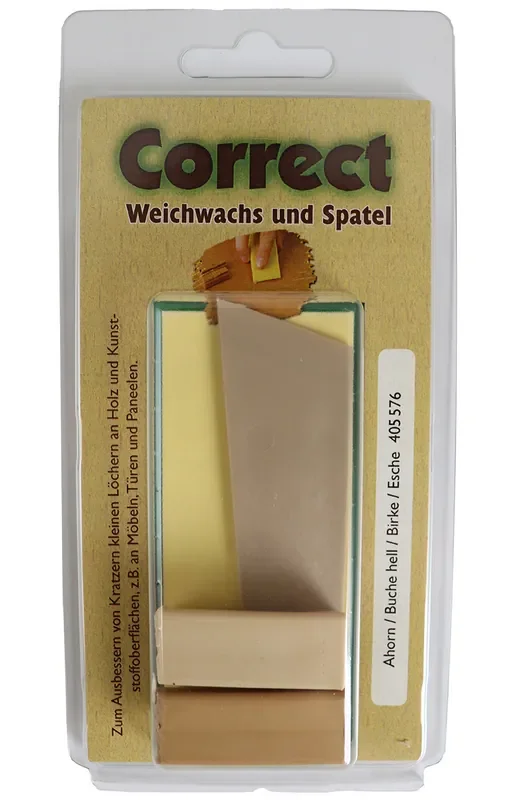 HARO Weichwachs-Set C12 mit Spatel Ahorn /Buche hell /Birke /Esche