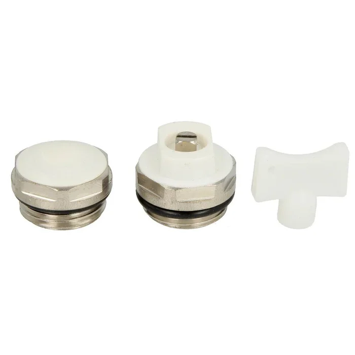 Heizkörper Entlüfter Set 1/2″ Entlüftungsventil, Blindstopfen, Entlüftungsschlüssel