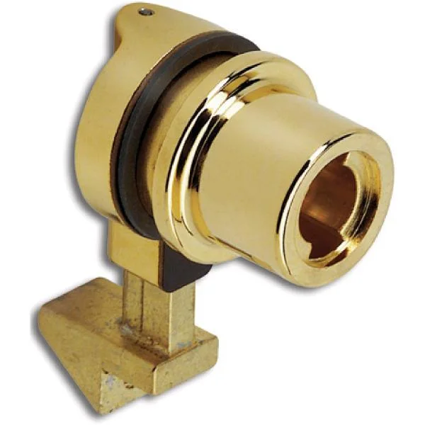 Hekna Zylinder-Knopfschloss 534 F, Zamak vernickelt poliert