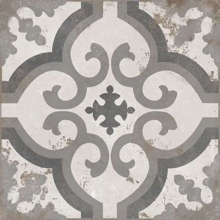 Helsinki Zeta Feinsteinzeug glasiert, matt Rundkante 20x20x1