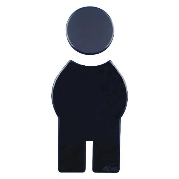 HEWI #801.91.010 90 Symbol Mann selbstklebend, 71,5 x 150 mm, Nylon tiefschwarz