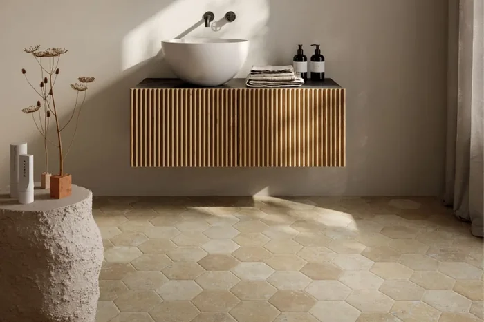 Hexagon Fliese Terracotta-Optik 15,8×18,3 cm „Cotto del Campiano Terra di Pienza“ CIR (Farbmischung nach Zufall)